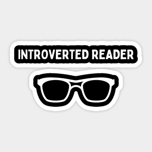 Introverted Reader Sticker